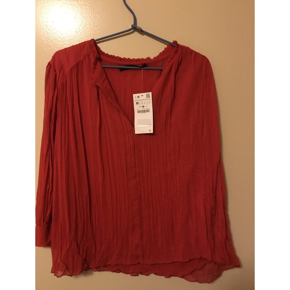 New!! Zara red blouse